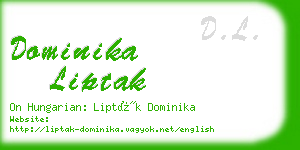 dominika liptak business card